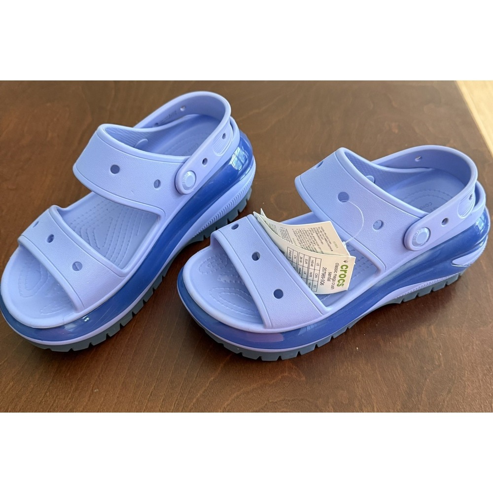 Crocs Mega Crush Clog Moon‎ Jelly Women's 8 NWT